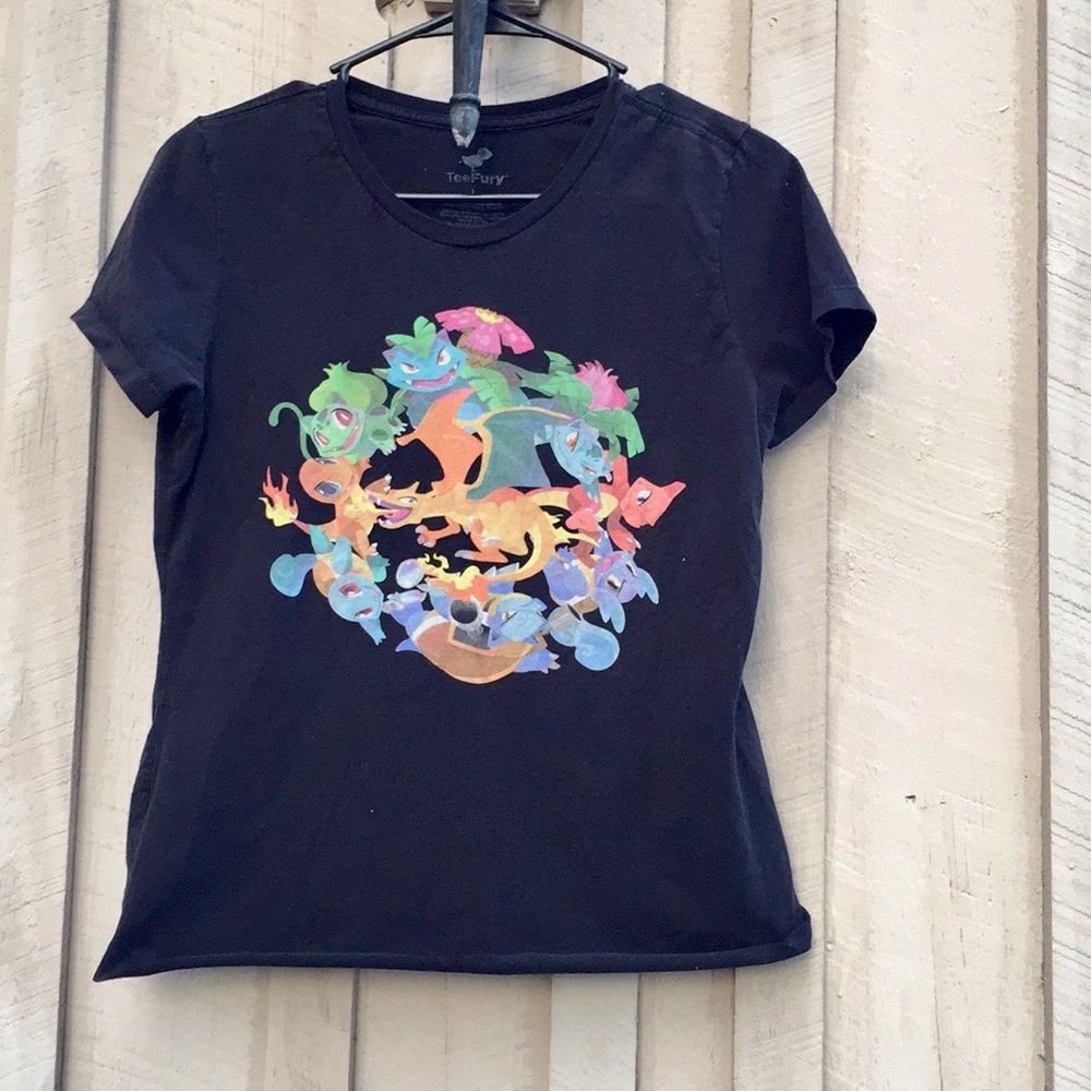 Vintage Style Y2K Pokémon Mandala Graphic Crop Top